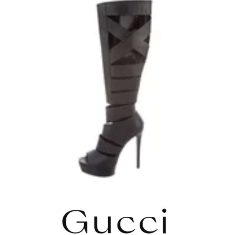 NIB GUCCI Babylon Boot in Black